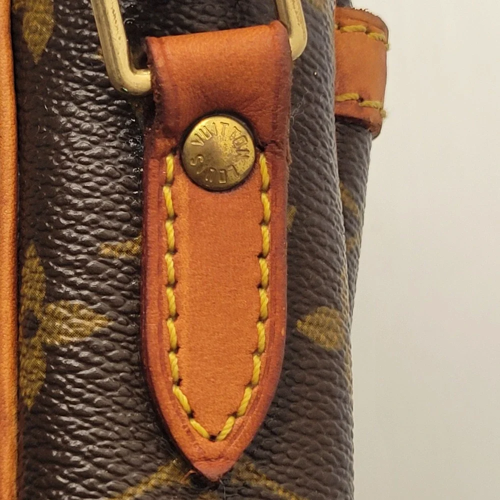 Louis Vuitton Danub Shoulder Bag Women Brown Monogram M45266 Crossbody